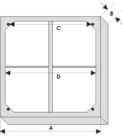 жалюзі Deltafan 560-710 (розміри)